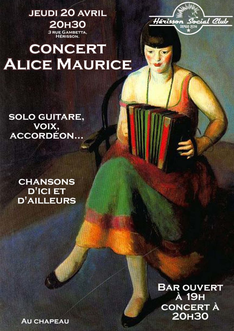 Concert ! Alice Maurice, d’ici et d’ailleurs