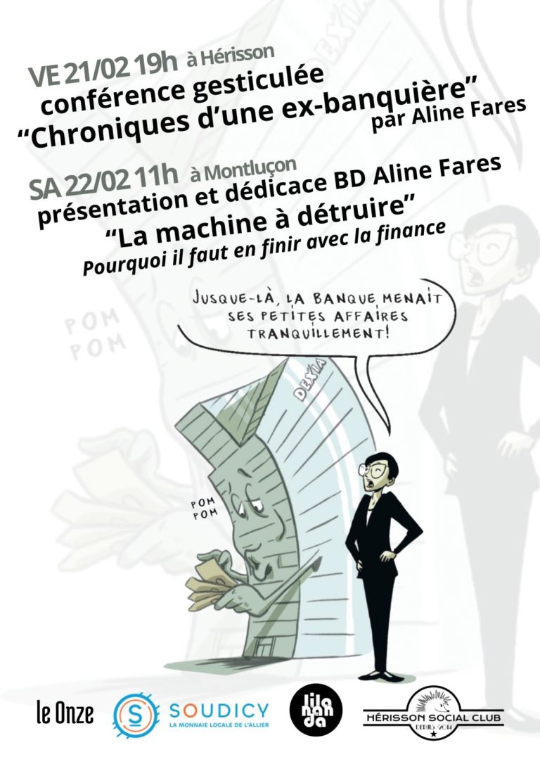 Conférence gesticulée « chroniques d&rsquo;une ex-banquière »