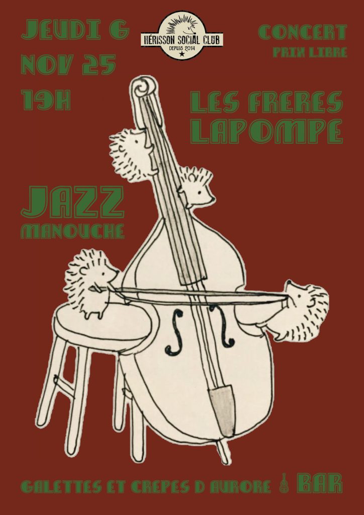 concert jazz manouche ! Les Frères Lapompe !
