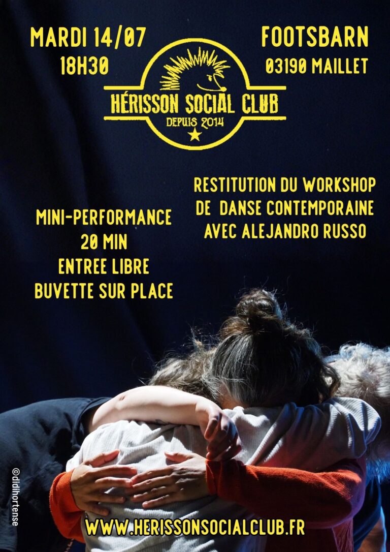 restitution du workshop de danse contemporaine