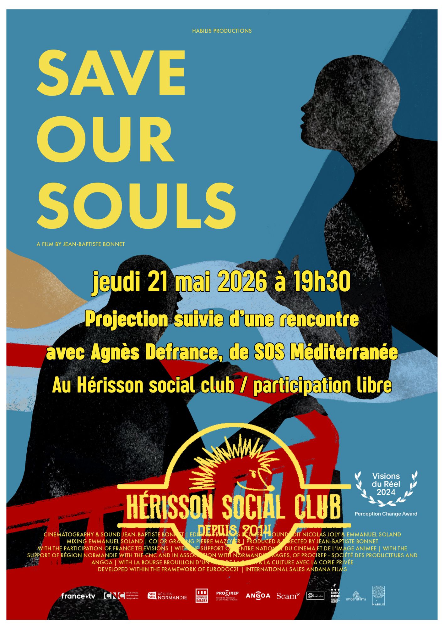 Projection + rencontre Save Our Souls – 21 mai