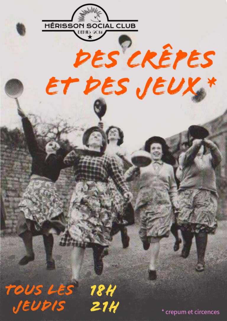 les jeudis – des crêpes et des jeux