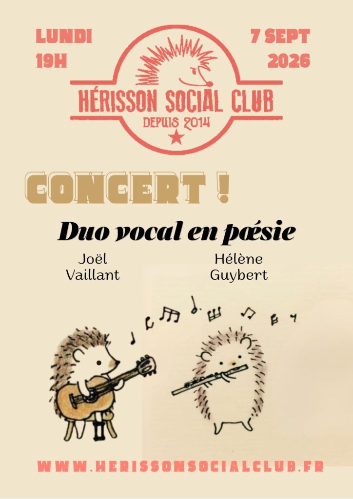 Concert ! Duo vocal en poésie